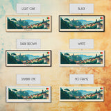 Braga Portugal Travel Art, City Art, Framed Canvas Print or Metal Wall Art, Europe Travel Poster, Panoramic Wall Art, Extra Wide Wall Art