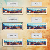 Braila Romania Travel Art, City Art, Framed Canvas Print or Metal Wall Art, Europe Travel Poster, Panoramic Wall Art, Extra Wide Wall Art