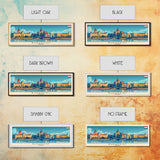 Budapest Hungary Travel Art, City Art, Framed Canvas Print or Metal Wall Art, Europe Travel Poster, Panoramic Wall Art, Extra Wide Wall Art