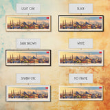 Diyarbakr Turkey Panoramic Travel Poster, Framed Canvas Print or Metal Wall Art, Travel Art, Home Decor, Panoramic Painting, Midcentury Art