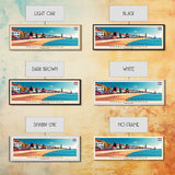 Haarlemmermeer Netherlands Panoramic Travel Poster, Framed Canvas Print or Metal Wall Art, Travel Art, Home Decor, Panoramic Painting, Midcentury Art