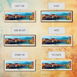 Kranj Slovenia Wall Art, Panoramic Travel Poster, Panoramic Framed Canvas Print, City Wall Art, Wall Hanging Home Decor, Travel Art