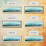 Magnitogorsk Russia Travel Print Wall Art, Panoramic City Art, Travel Art, Wall Decor, Vacation Gift, Framed Canvas Print Or Metal Art