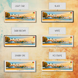Queluz Portugal Wall Art, Panoramic Travel Poster, Panoramic Framed Canvas Print, City Wall Art, Wall Hanging Home Decor, Travel Art