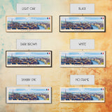 Saint Denis France  Wall Art, Panoramic Travel Poster, Panoramic Framed Canvas Print, City Wall Art, Wall Hanging Home Decor, Travel Art