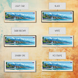 Sochi Russia Panoramic Travel Poster, Framed Canvas Print or Metal Wall Art, Travel Art, Home Decor, Panoramic Painting, Midcentury Art