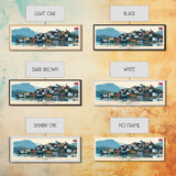 Tųnsberg Norway Travel Print Wall Art, Panoramic City Art, Travel Art, Wall Decor, Vacation Gift, Framed Canvas Print Or Metal Art