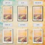 Padua Italy Travel Poster Framed Canvas Print, Watercolor Painting, Scenic Wall Art, Home Decor, Italian Cityscape, Modern Art