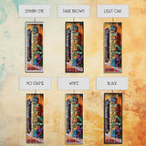 Colorful Tiki Wall Art Print Framed on Canvas, Long Narrow Wall Art for Beach House, Beach Themed Decor, Textured Canvas Painting Printed