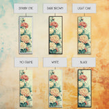Chrysanthemums in Traditional Japanese Art, Ukiyo-e Style Framed Canvas Print Perfect for Tall and Skinny Spaces