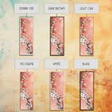 Skinny Art Tall Art Cherry Blossoms Wood Block Print Japanese Style Art With Delicate Branches On Soft Pink Background Framed Canvas Print