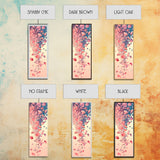 Cascading Pink Petals In Delicate Canvas, Tall Skinny Framed Wall Art For Feng Shui-Inspired Spaces, Japanese Style Art