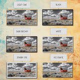 Red Covered Wagon Canvas Print | Rustic Farmhouse Art | Southwest Wall Art | Landscape Painting | Moody Art | Above Couch Art | Extra Wide Art