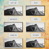 Dramatic Mountain Ridge, smoky mountain art, landscape painting, moody art, wabi sabi art, vertical wall art, minimalist art, canvas print