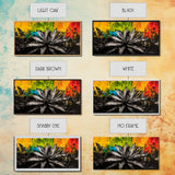 Agave Plant, southwest wall art, botanical prints, desert painting, abstract painting, extra wide art, framed canvas print, boho art