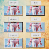 Pink Cowgirl, Western Art, Black Cowgirl Painting, Coastal Cowgirl Wall Art, Light Pink Wall Art, Canvas Print, Rustic Decor