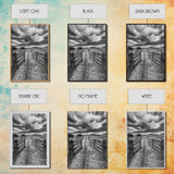 Open Ranch Gate, southwest wall art, moody art, western home decor, rustic art, farmhouse painting, framed canvas print, cowboy aesthetic
