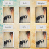 Foggy Cattle, moody art, bull and bear art, rustic wall art, farmhouse art, vintage aesthetic, country home, Canvas Print