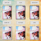 Pink Cowgirl Portrait, black cowgirl painting, western art, pink wall art for dorm, rustic decor, framed canvas print, gift idea for her