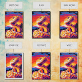 Rattlesnake Sunset, Bold Snake Art, Vibrant Southwest Decor, Wildlife Art, Nature Painting, Canvas Print, Living Room Art
