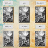 Nautical art, rope knot, coastal decor, moody art, wabi sabi art, rustic photography, living room art, canvas print, panoramic wall art