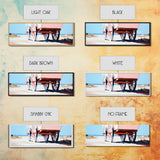 Desert Wagon, rustic western art, cowboy decor, boho wagon painting, farmhouse wall art, extra wide panoramic art, framed canvas print
