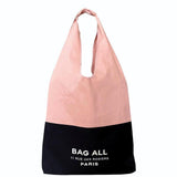 Bag-all Two Tone Tote Bag Paris, Pink/Black