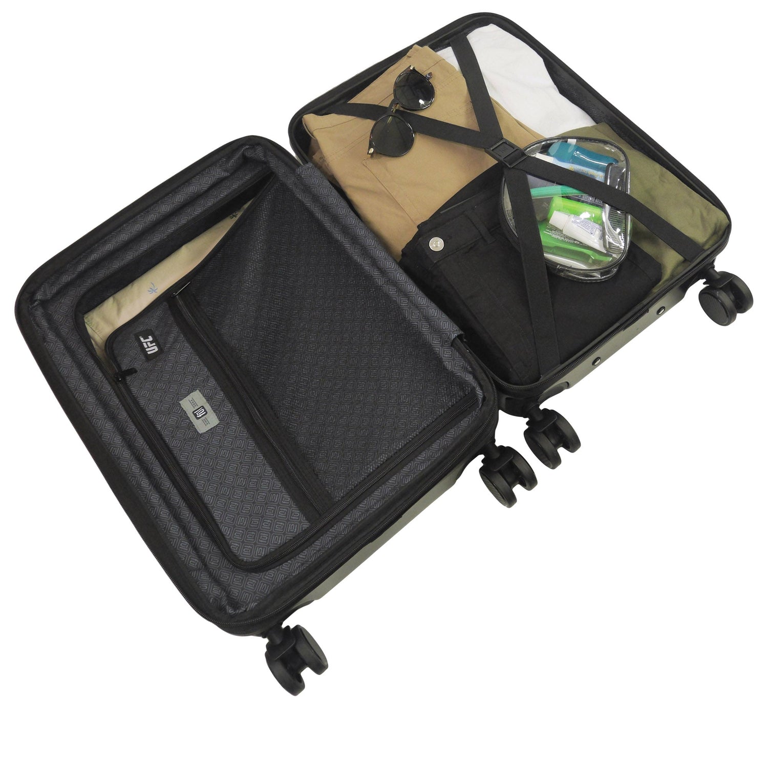UFC Ful 22.5" Black Carry-On Luggage