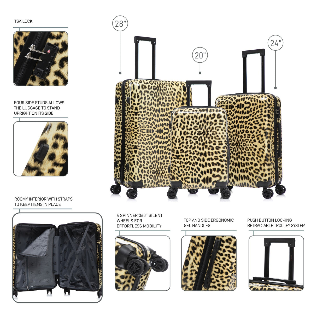 Prints 3 Piece Set 20''/24''/28''