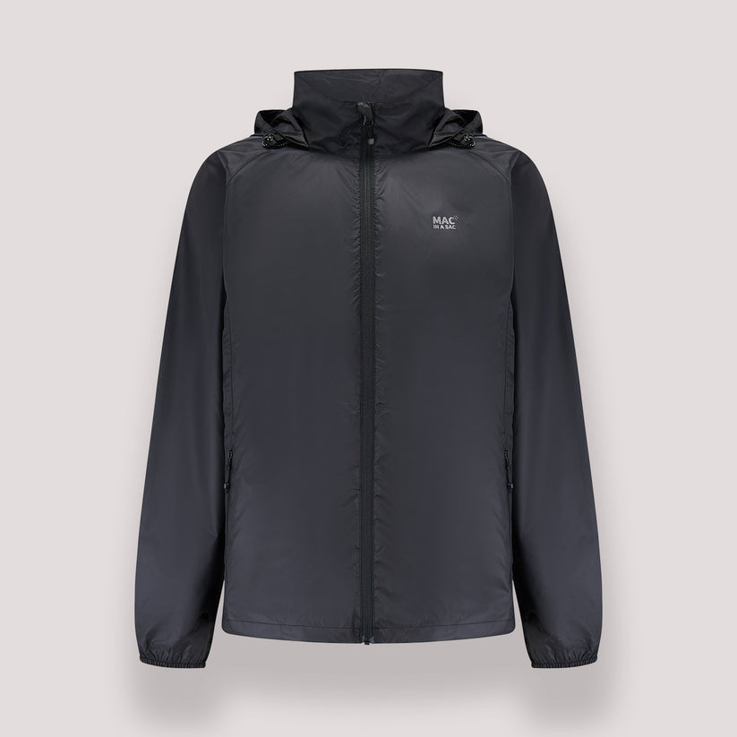 Jet Black Mac-In-A -Sac Origin II Rain Coat – Traveling Bags