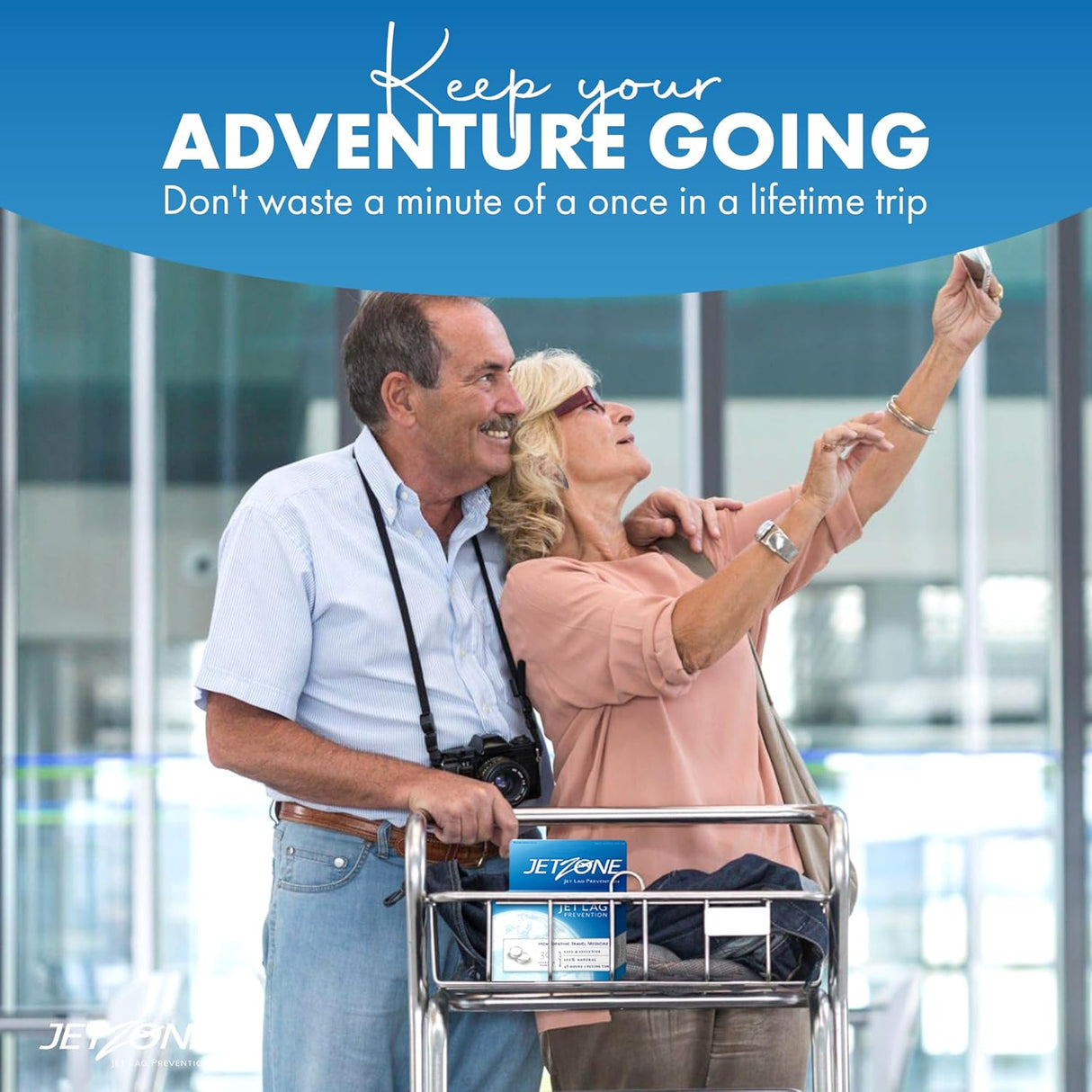 JetZone® Homeopathic Jet Lag Relief Tablets | TSA-Friendly Travel Remedy | Made in USA