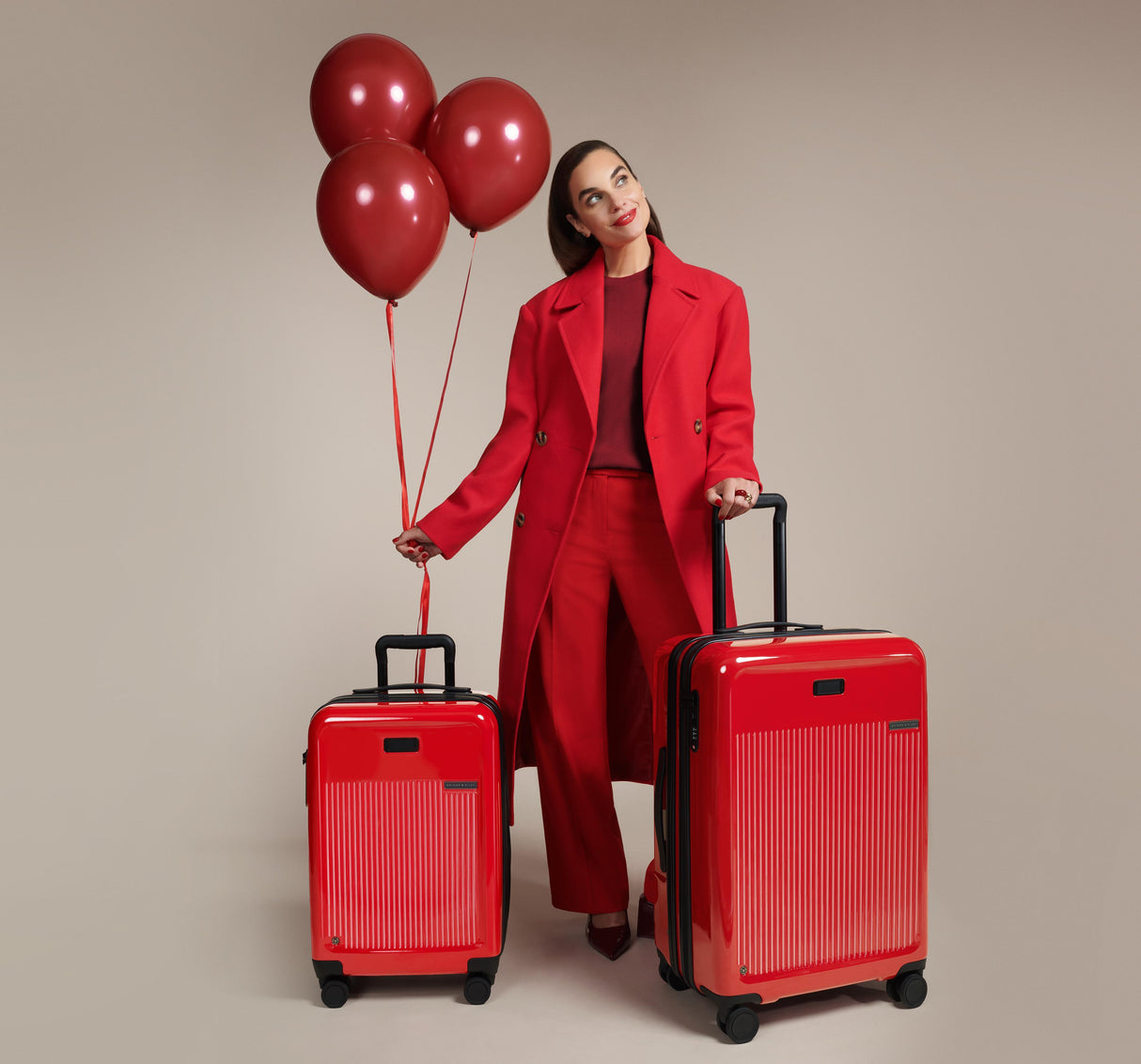 Essential Traveler 2 Piece Ruby Red Hardside Sympatico Set +$100 Free Gift