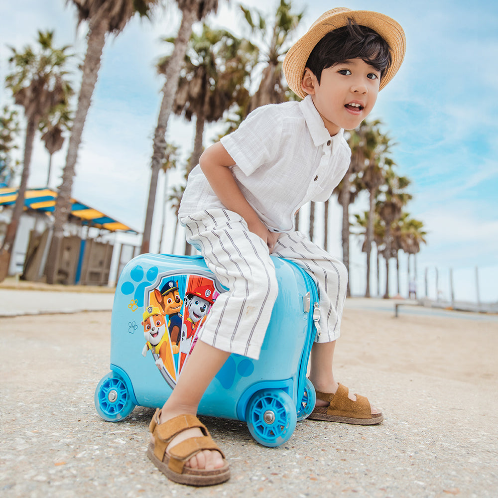 Kids Ride on Luggage From Heys