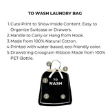 To Wash Laundry Bag – Black