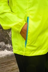 Neon Yellow Mac-In-A -Sac Origin II Rain Coat