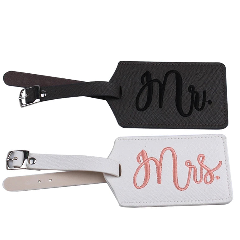Bridal Luggage Tag - Embroidered Style