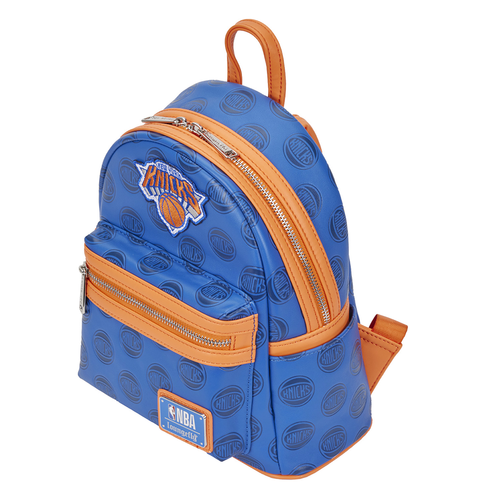 【Lounge Fly】NBA New York Knicks Logo Mini Backpack Loungefly: NBA NY Knicks Debossed Logo Mini Backpack