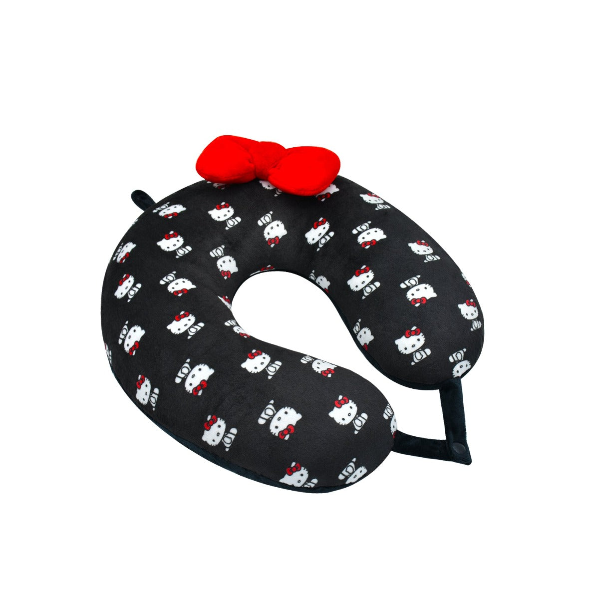 Hello Kitty Travel Neck Pillow Black & Red