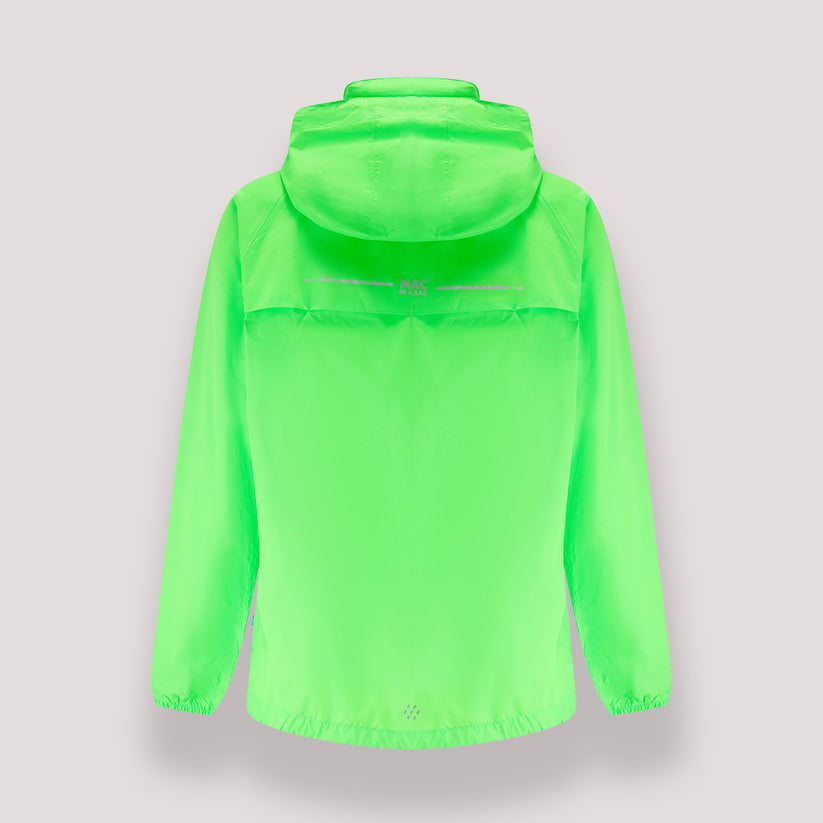 Neon Green Mac-In-A -Sac Origin II Rain Coat