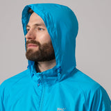 Neon Blue Mac-In-A -Sac Origin II Rain Coat