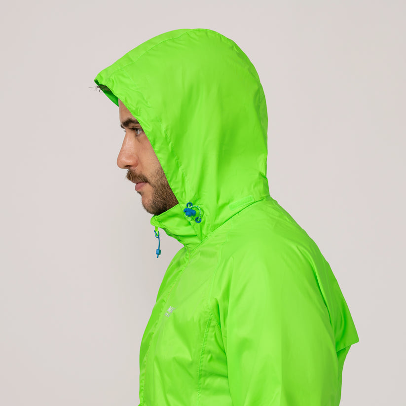Neon Green Mac-In-A -Sac Origin II Rain Coat – Traveling Bags