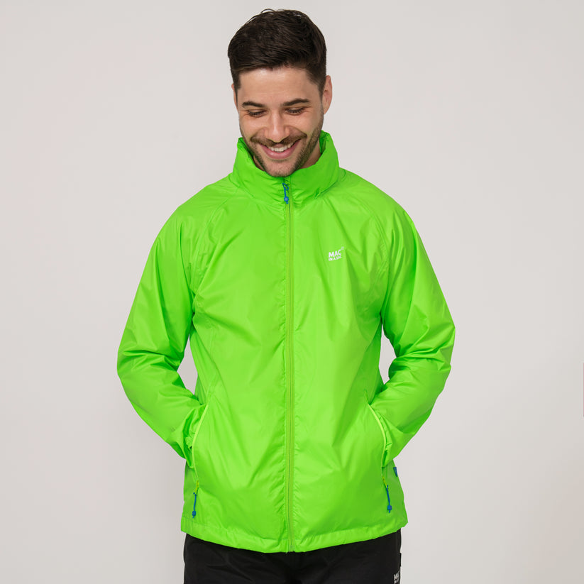 Neon Green Mac-In-A -Sac Origin II Rain Coat