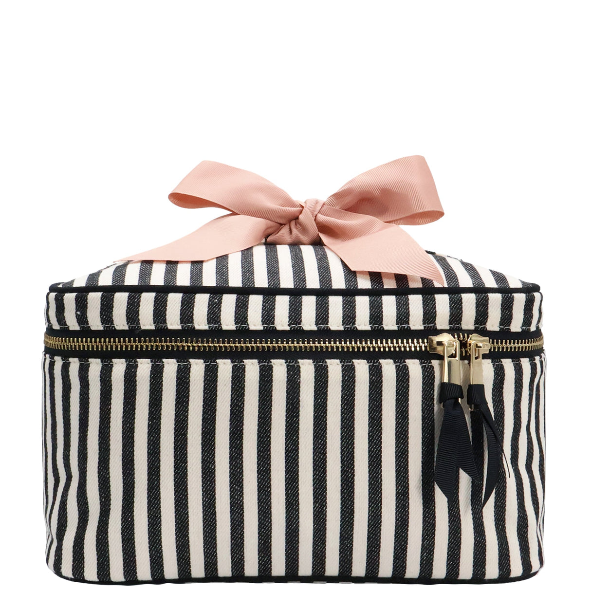 Medium Box Makeup & Toiletry with Insert Organizer – Striped