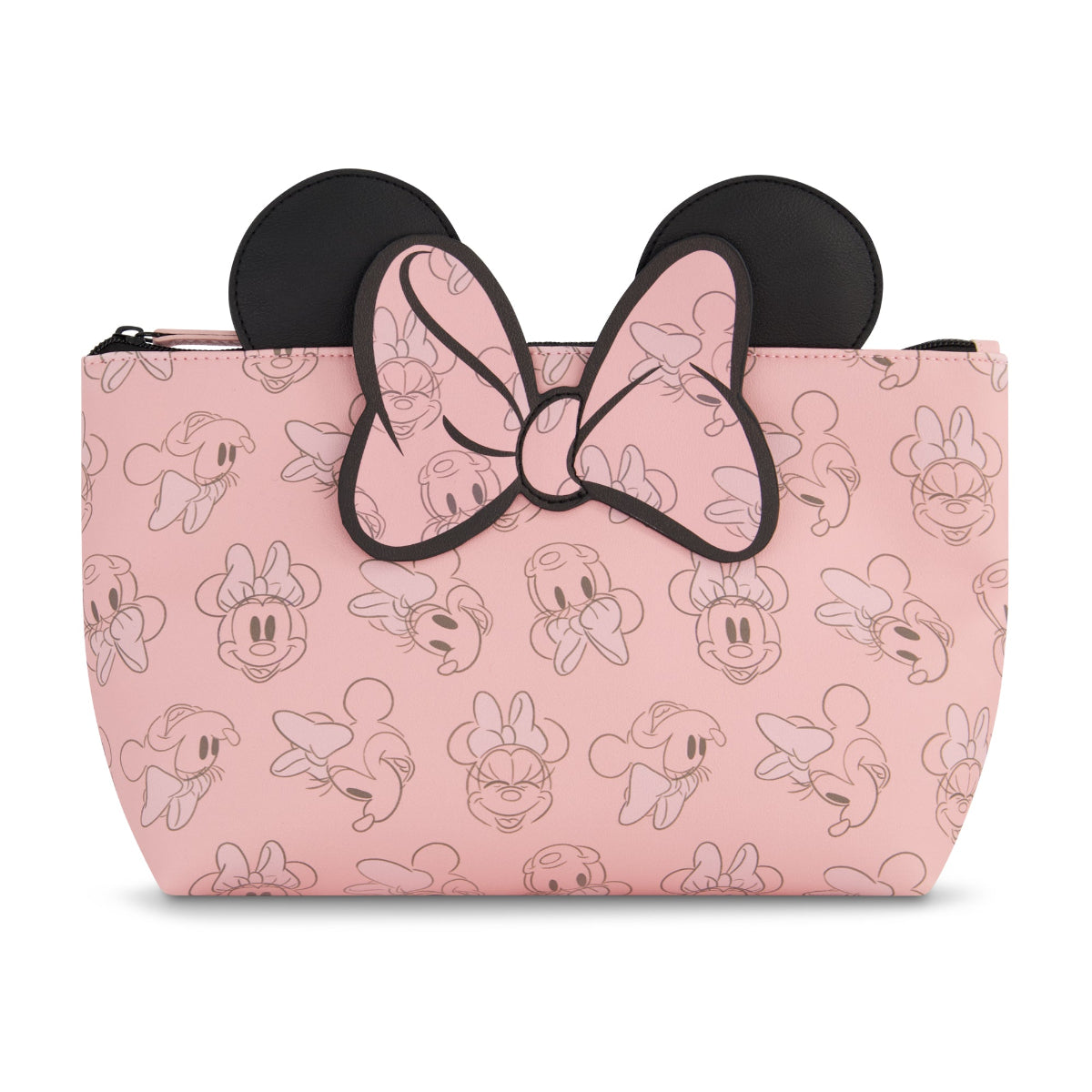 Disney Minnie Mouse 3D Bow and Ears Pink Cosmetic Bag