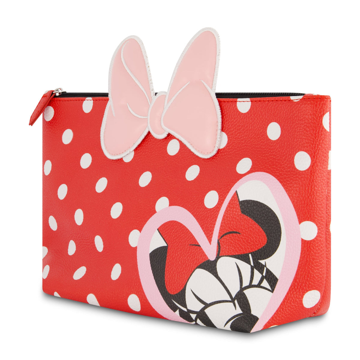 Disney Minnie Mouse Polka Dot Red Cosmetic Bag