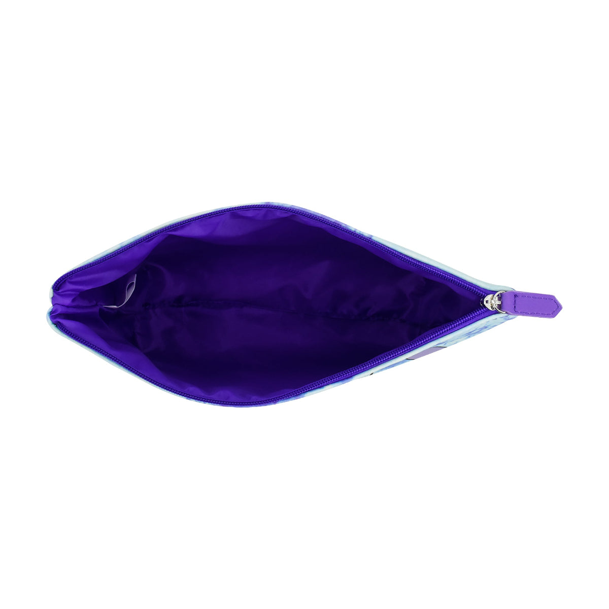 Disney Stitch Tie Dye Purple Wedge Cosmetic Bag