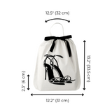 High Heel Sandal Shoe Bag – Cream