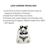 Lace Lingerie Travel Bag – Cream