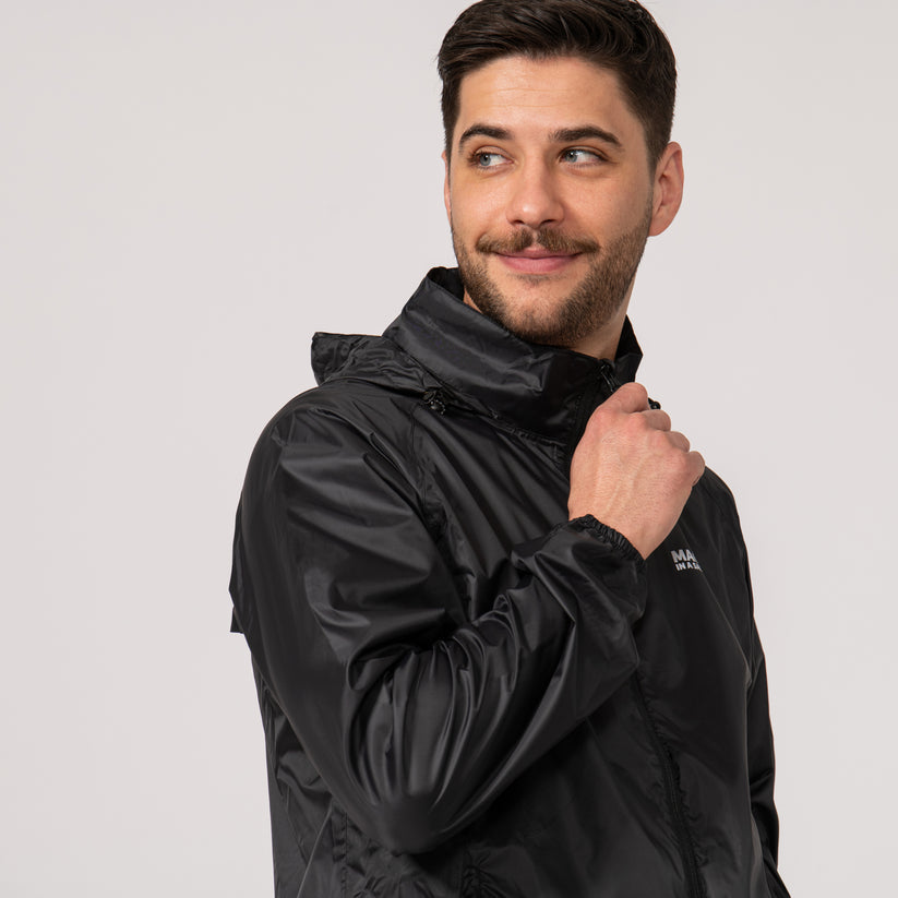 ORR ジャケット　ブラック　XSサイズ Jet Black Mac-In-A -Sac Origin II Rain Coat – Traveling Bags