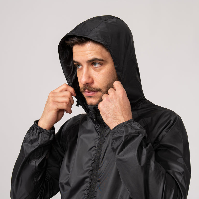 Jet Black Mac-In-A -Sac Origin II Rain Coat – Traveling Bags